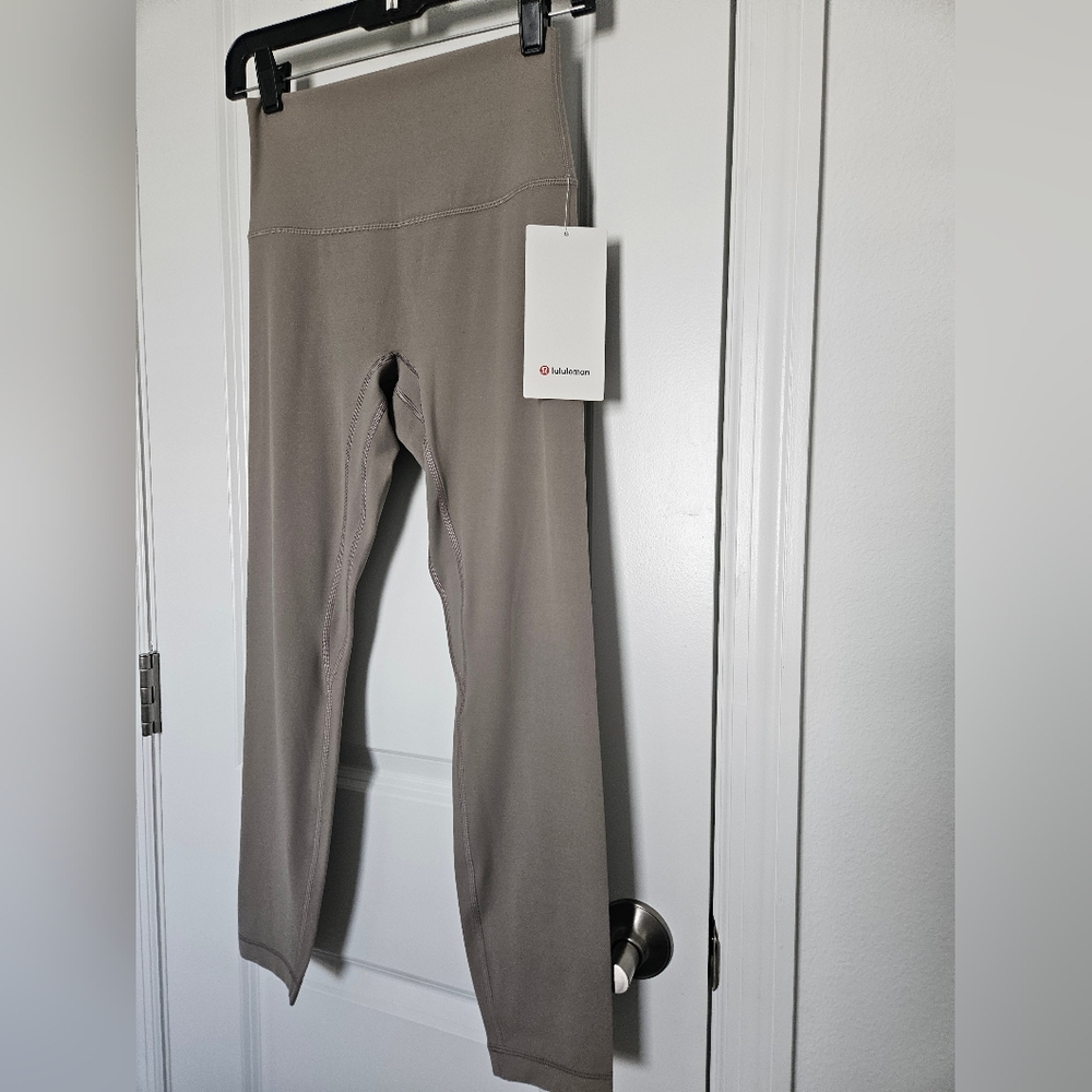 NWT Lululemon Align No Line High-Rise Pant 25" Warm Ash Grey Sz 6 $108
